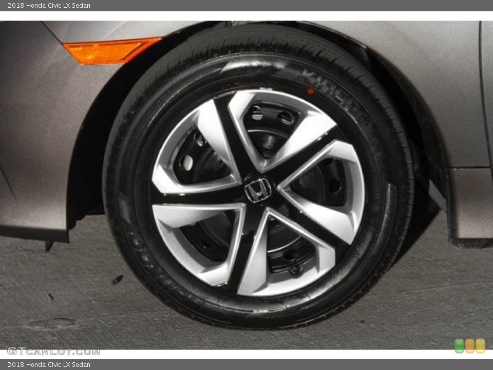 2018 Honda Civic LX Sedan Wheel and Tire Photo #125298069
