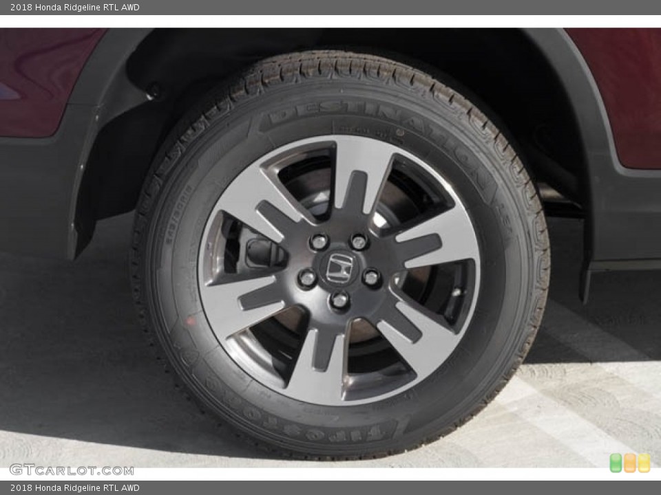 2018 Honda Ridgeline RTL AWD Wheel and Tire Photo #125300391