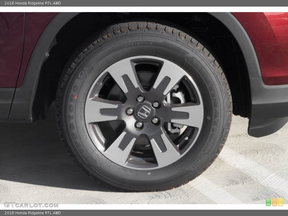 2018 Honda Ridgeline RTL AWD Wheel and Tire Photo #125300397
