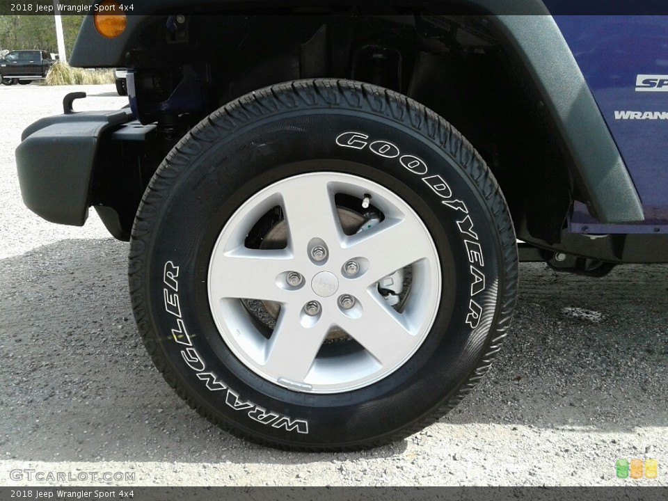 2018 Jeep Wrangler Sport 4x4 Wheel and Tire Photo #125371534