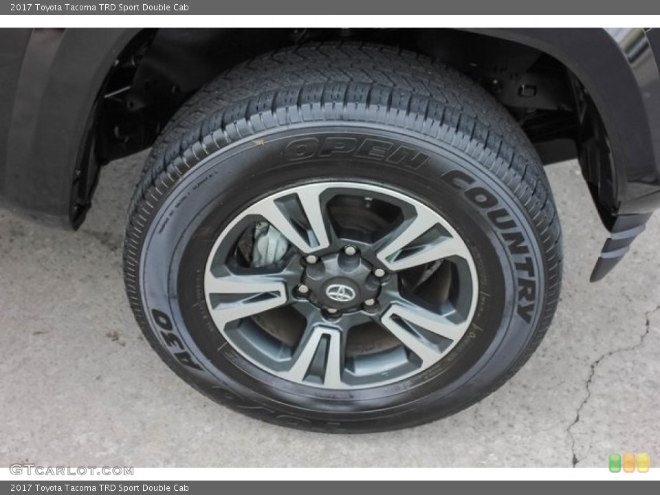 2017 Toyota Tacoma TRD Sport Double Cab Wheel and Tire Photo #125453988