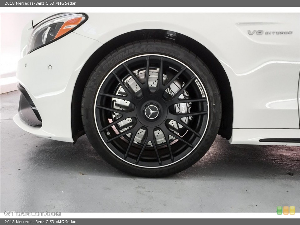 2018 Mercedes-Benz C 63 AMG Sedan Wheel and Tire Photo #125641644