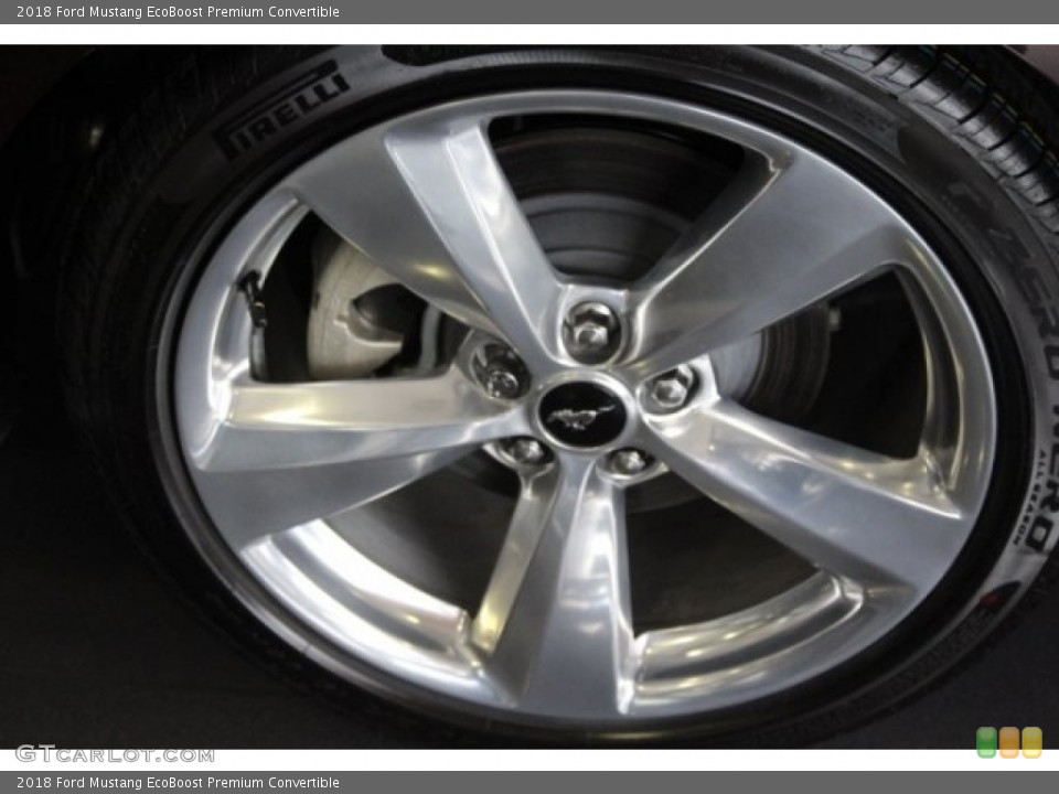 2018 Ford Mustang EcoBoost Premium Convertible Wheel and Tire Photo #125654552