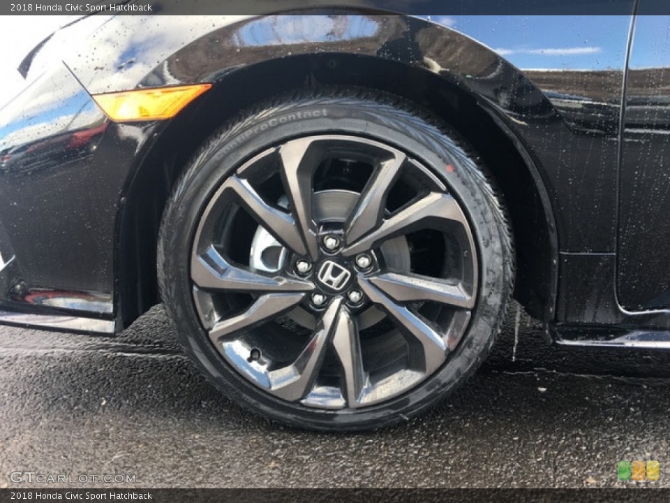 2018 Honda Civic Sport Hatchback Wheel and Tire Photo #125717250