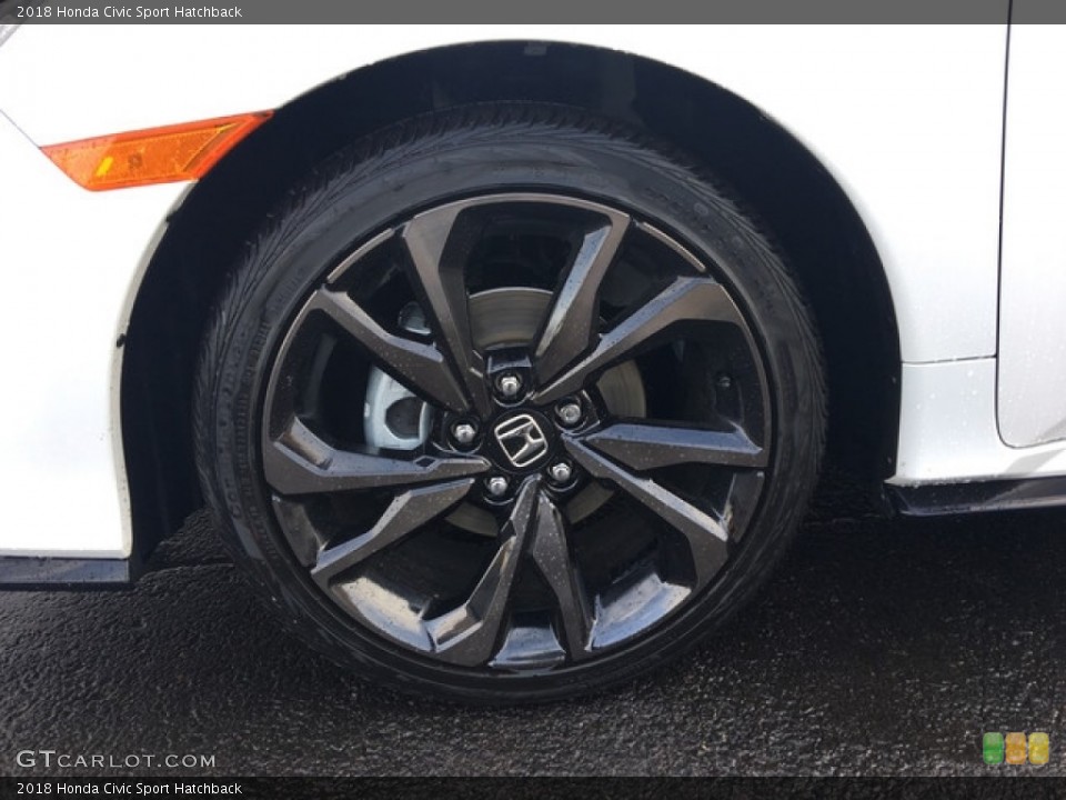 2018 Honda Civic Sport Hatchback Wheel and Tire Photo #125735811
