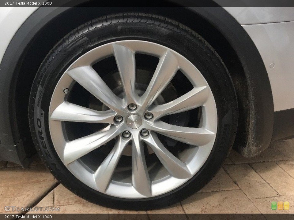2017 Tesla Model X 100D Wheel and Tire Photo #125767969