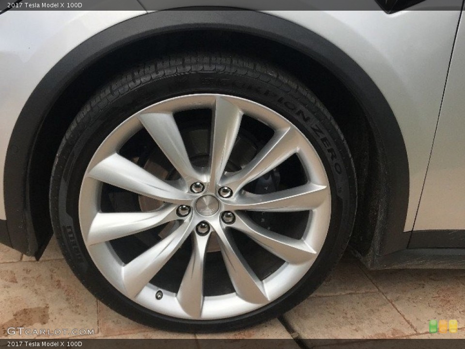 2017 Tesla Model X 100D Wheel and Tire Photo #125768014