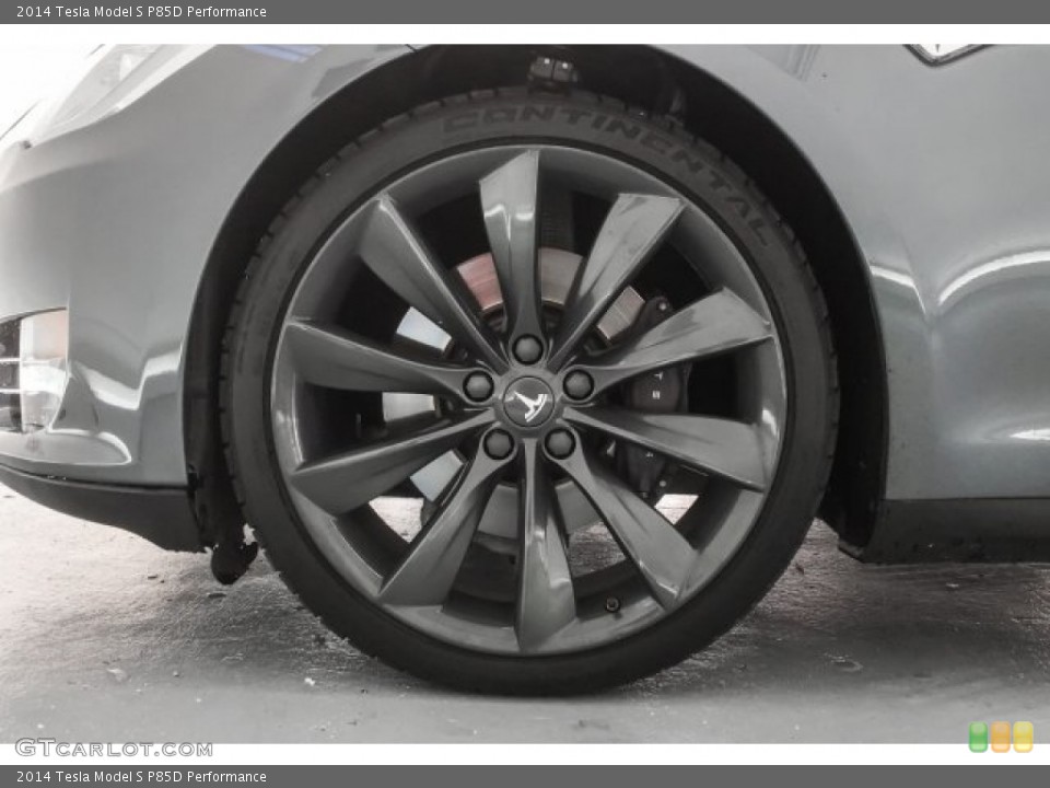 2014 Tesla Model S P85D Performance Wheel and Tire Photo #126083327