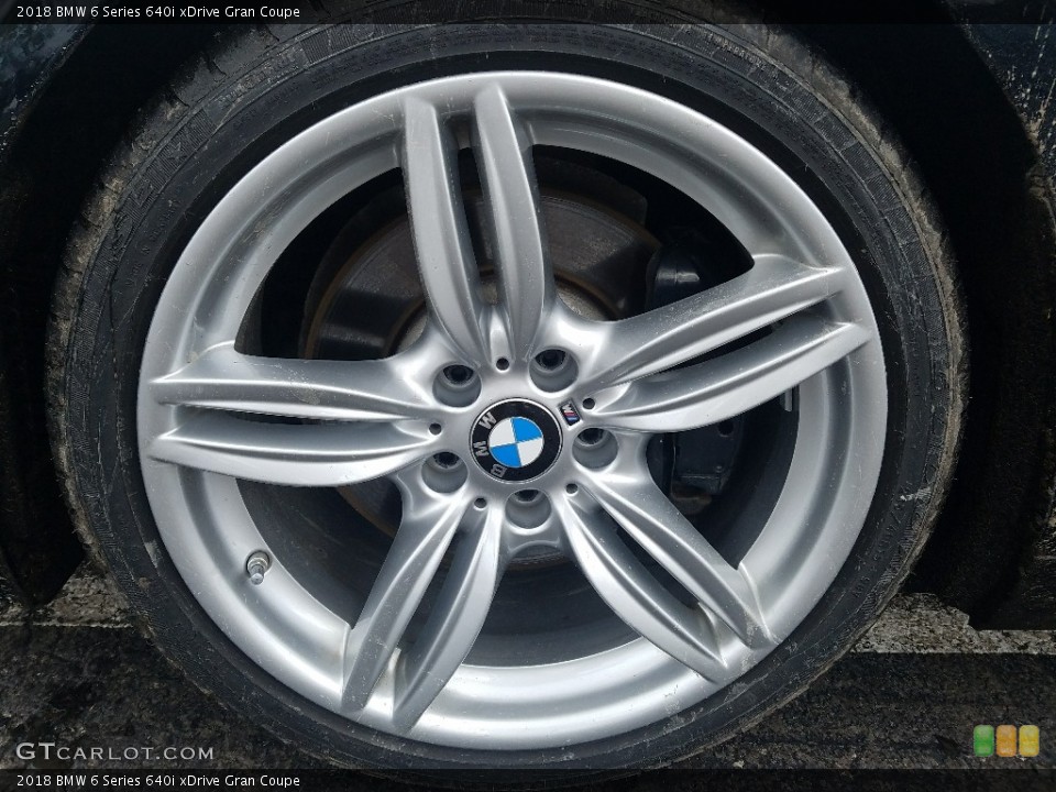 2018 BMW 6 Series 640i xDrive Gran Coupe Wheel and Tire Photo #126186530