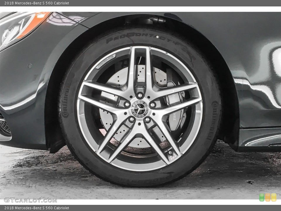 2018 Mercedes-Benz S 560 Cabriolet Wheel and Tire Photo #126196523
