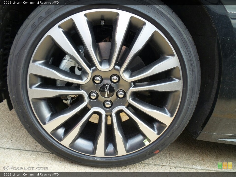 2018 Lincoln Continental Reserve AWD Wheel and Tire Photo #126570125