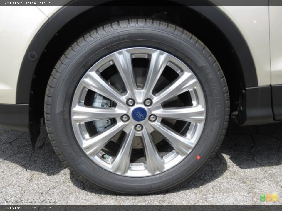 2018 Ford Escape Titanium Wheel and Tire Photo #126602687