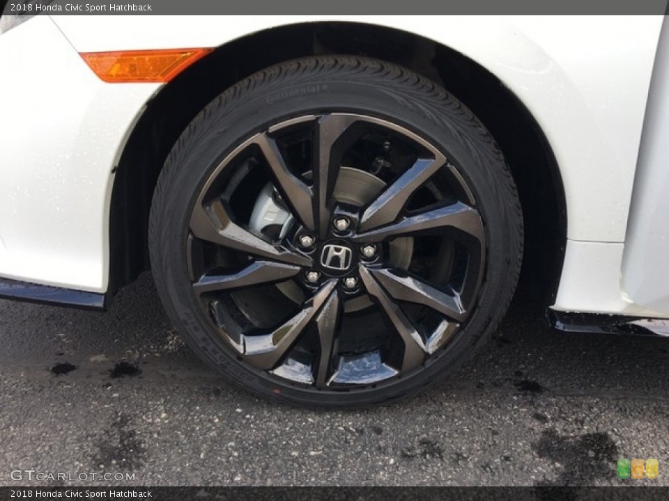 2018 Honda Civic Sport Hatchback Wheel and Tire Photo #126624906