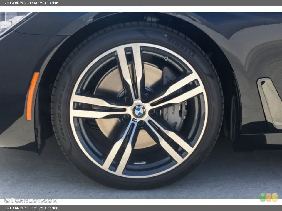 2019 BMW 7 Series 750i Sedan Wheel and Tire Photo #126813305