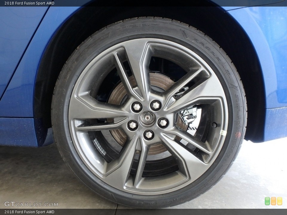 2018 Ford Fusion Sport AWD Wheel and Tire Photo #127001309
