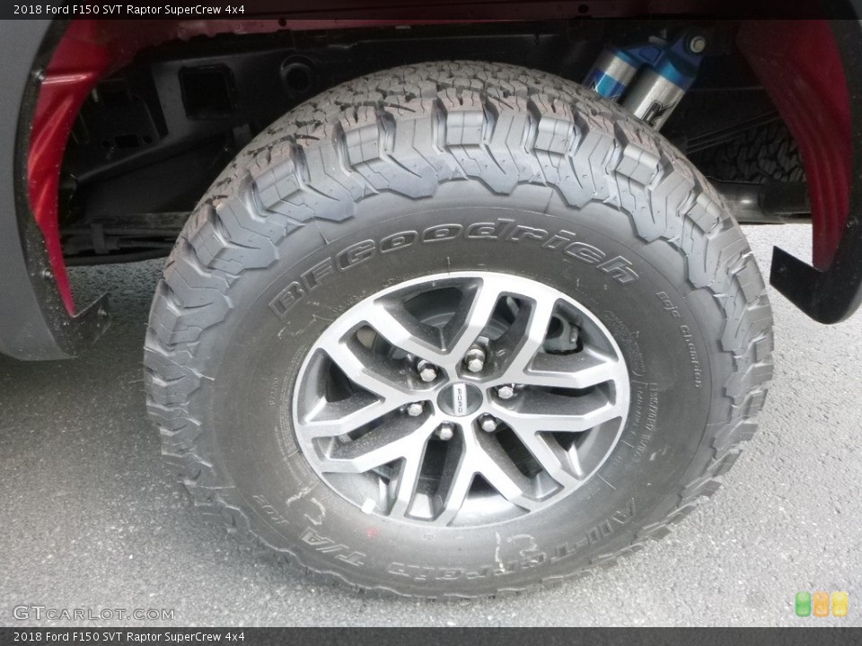 2018 Ford F150 SVT Raptor SuperCrew 4x4 Wheel and Tire Photo #127229559