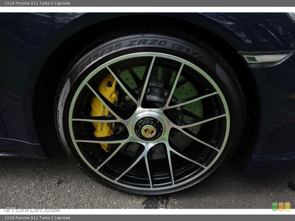 2018 Porsche 911 Turbo S Cabriolet Wheel and Tire Photo #127283413