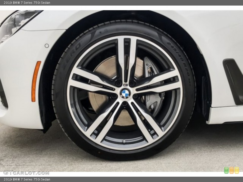 2019 BMW 7 Series 750i Sedan Wheel and Tire Photo #127342850