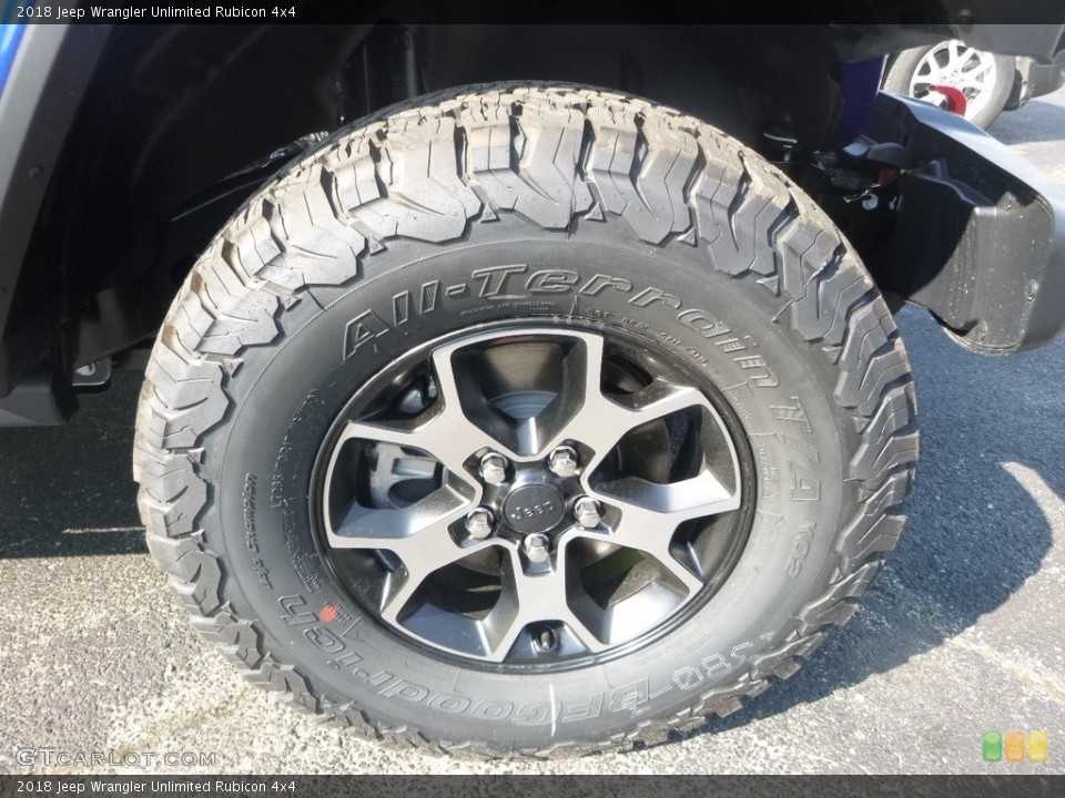 2018 Jeep Wrangler Unlimited Rubicon 4x4 Wheel and Tire Photo #127377247
