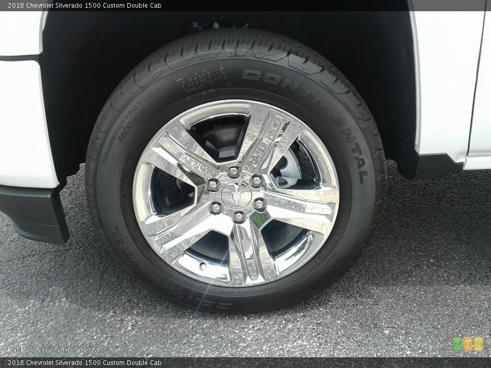 2018 Chevrolet Silverado 1500 Custom Double Cab Wheel and Tire Photo #127411487