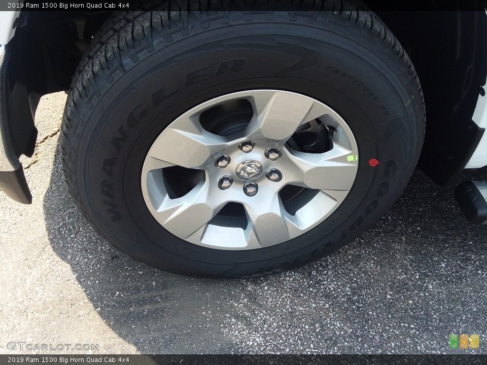 2019 Ram 1500 Big Horn Quad Cab 4x4 Wheel and Tire Photo #127420610
