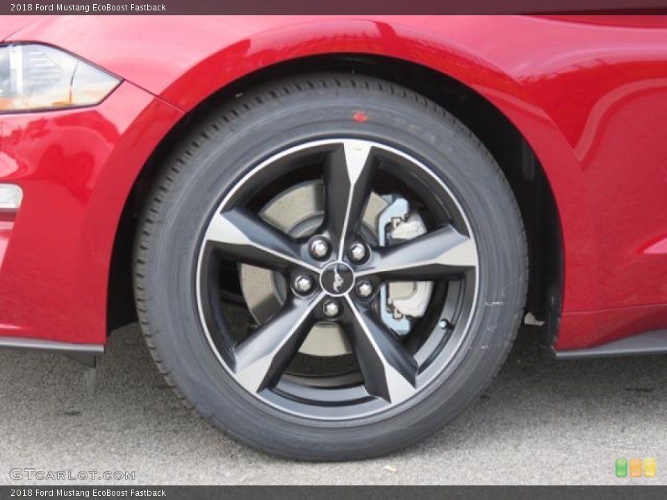 2018 Ford Mustang EcoBoost Fastback Wheel and Tire Photo #127505501