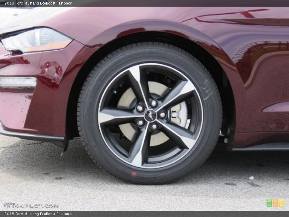 2018 Ford Mustang EcoBoost Fastback Wheel and Tire Photo #127580383