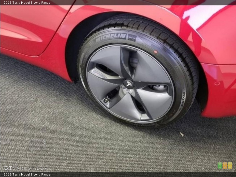 2018 Tesla Model 3 Long Range Wheel and Tire Photo #127763462