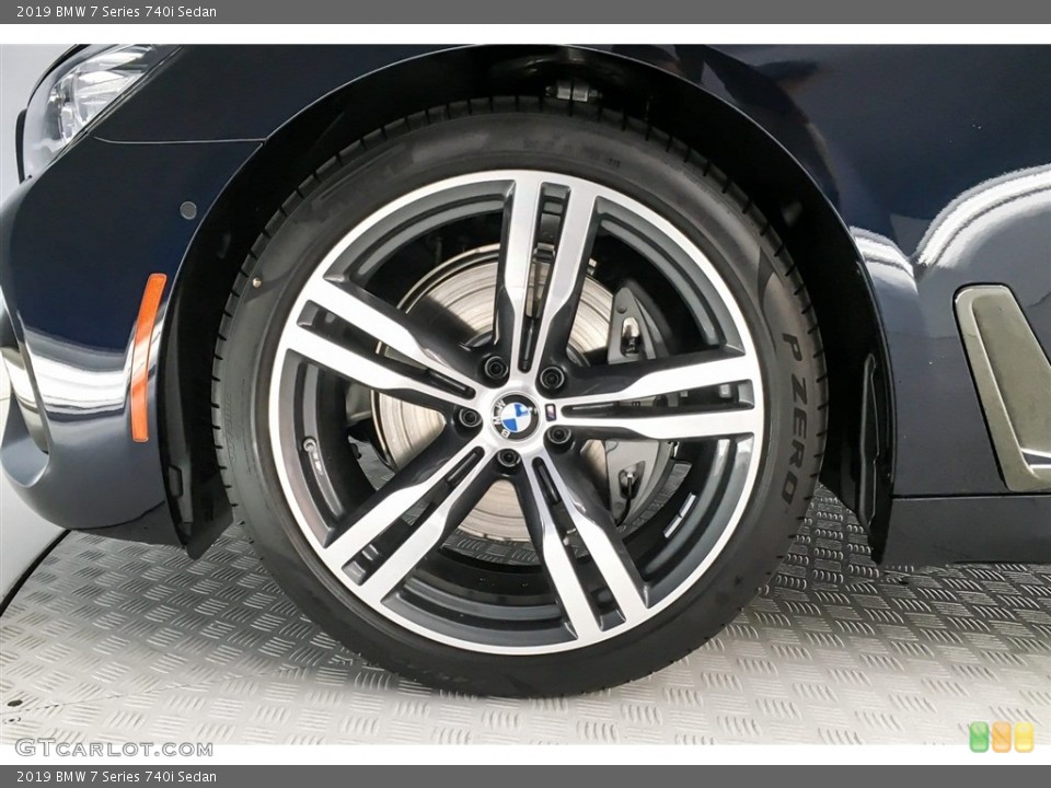 2019 BMW 7 Series 740i Sedan Wheel and Tire Photo #128180446