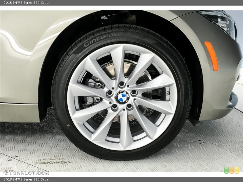 2018 BMW 3 Series 320i Sedan Wheel and Tire Photo #128224361