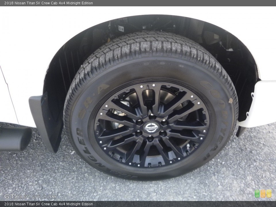 2018 Nissan Titan SV Crew Cab 4x4 Midnight Edition Wheel and Tire Photo #128251952