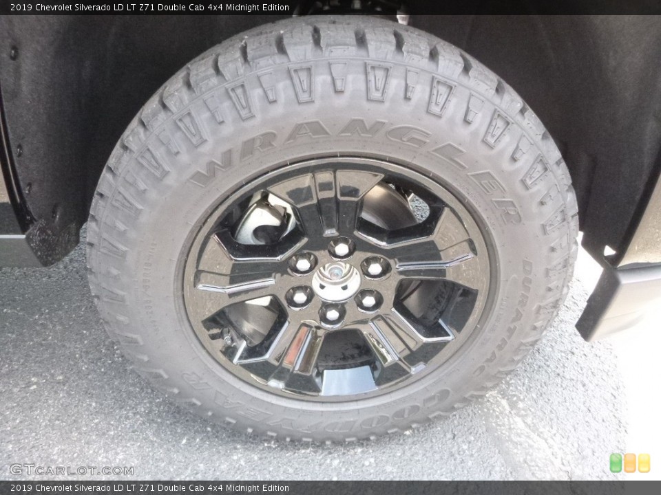 2019 Chevrolet Silverado LD LT Z71 Double Cab 4x4 Midnight Edition Wheel and Tire Photo #128377909