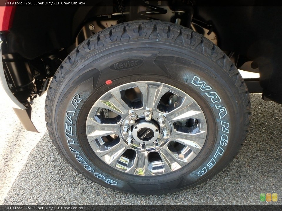 2019 Ford F250 Super Duty XLT Crew Cab 4x4 Wheel and Tire Photo #128400711