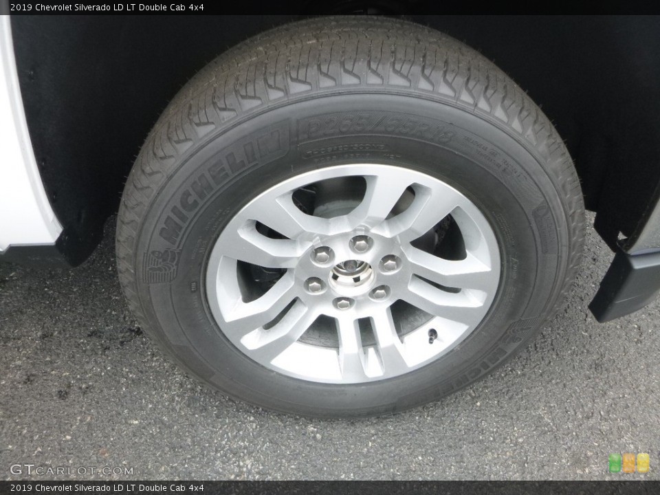 2019 Chevrolet Silverado LD LT Double Cab 4x4 Wheel and Tire Photo #128429452