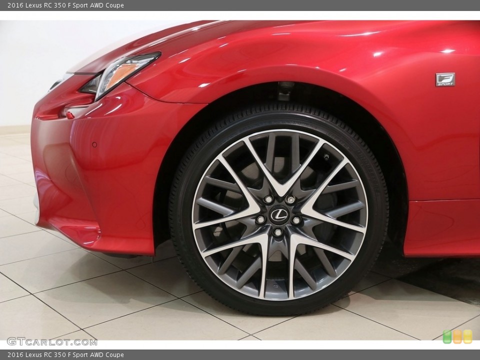 2016 Lexus RC 350 F Sport AWD Coupe Wheel and Tire Photo #128460374