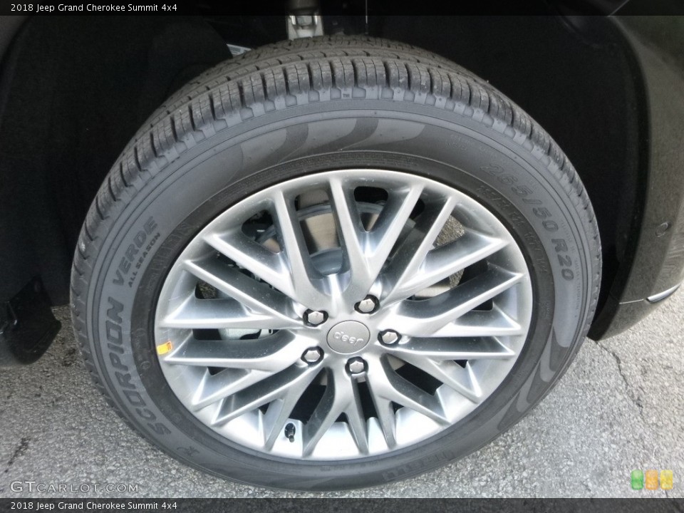 2018 Jeep Grand Cherokee Summit 4x4 Wheel and Tire Photo #128500338