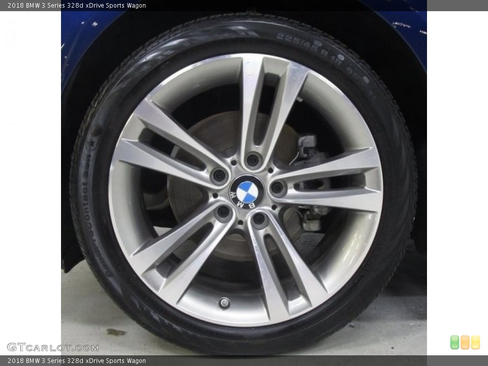 2018 BMW 3 Series 328d xDrive Sports Wagon Wheel and Tire Photo #128586013