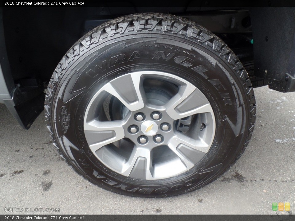 2018 Chevrolet Colorado Z71 Crew Cab 4x4 Wheel and Tire Photo #128589730