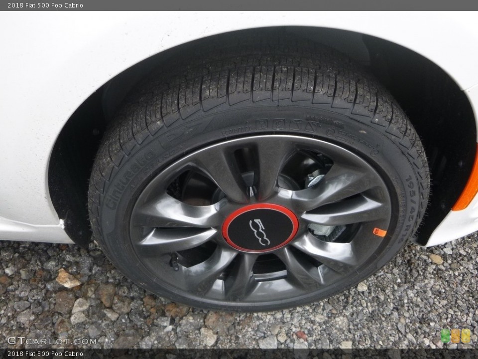 2018 Fiat 500 Pop Cabrio Wheel and Tire Photo #128624082