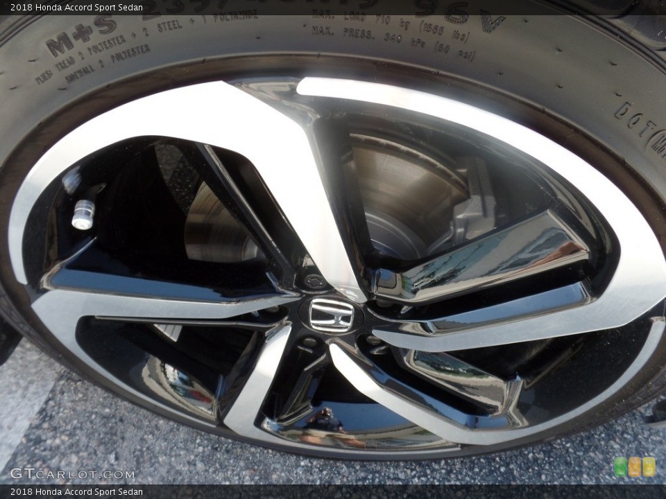 2018 Honda Accord Sport Sedan Wheel and Tire Photo #128760510