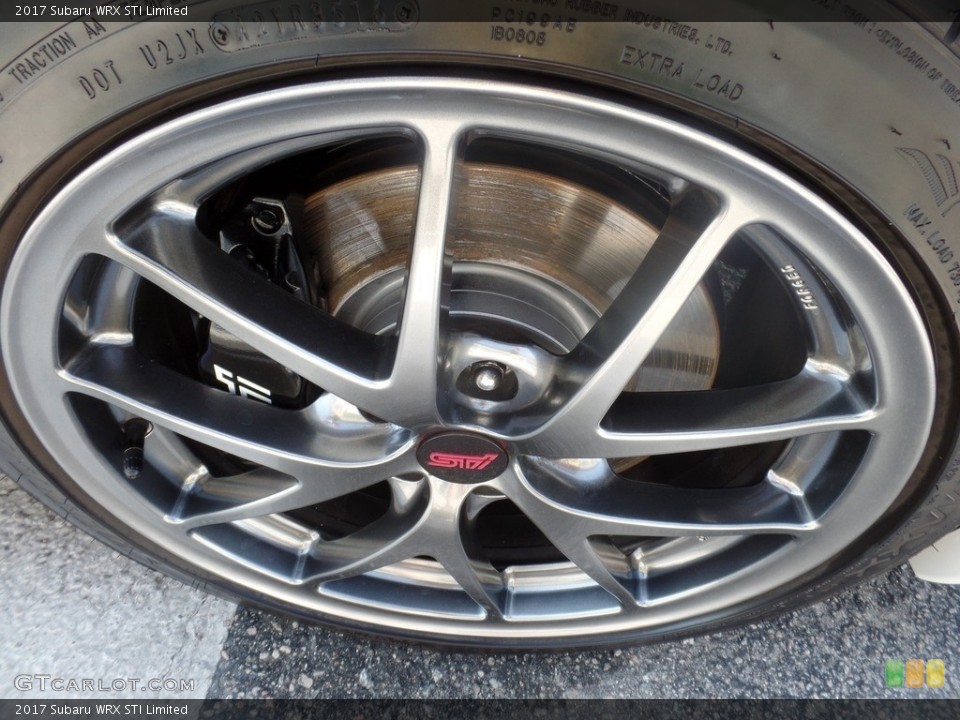 2017 Subaru WRX STI Limited Wheel and Tire Photo #128778570