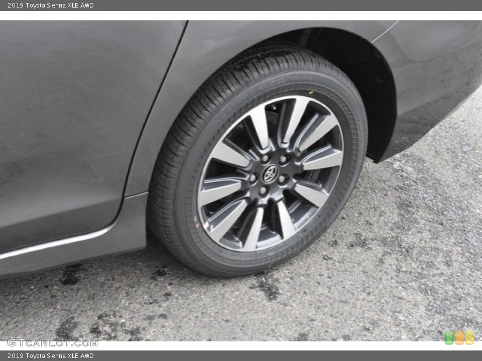 2019 Toyota Sienna XLE AWD Wheel and Tire Photo #129001479