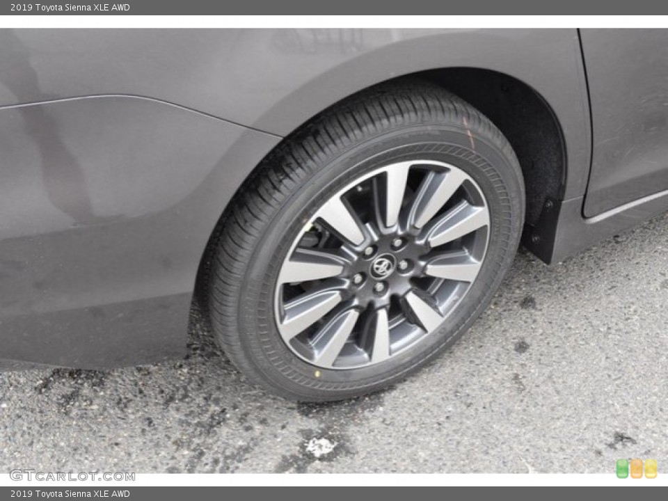 2019 Toyota Sienna XLE AWD Wheel and Tire Photo #129001500