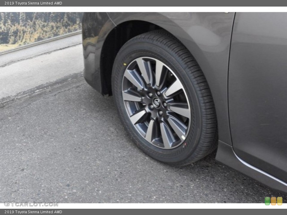 2019 Toyota Sienna Limited AWD Wheel and Tire Photo #129088047