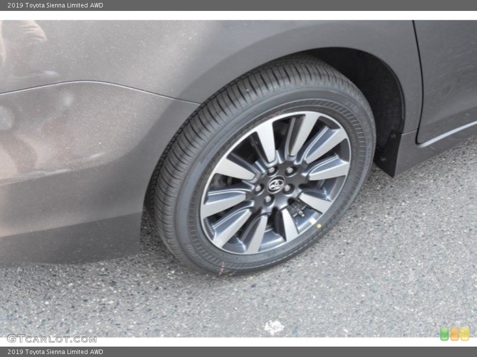 2019 Toyota Sienna Limited AWD Wheel and Tire Photo #129088083