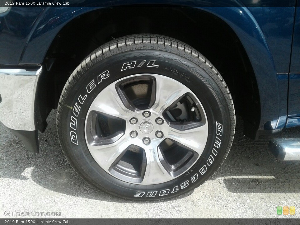 2019 Ram 1500 Laramie Crew Cab Wheel and Tire Photo #129094350