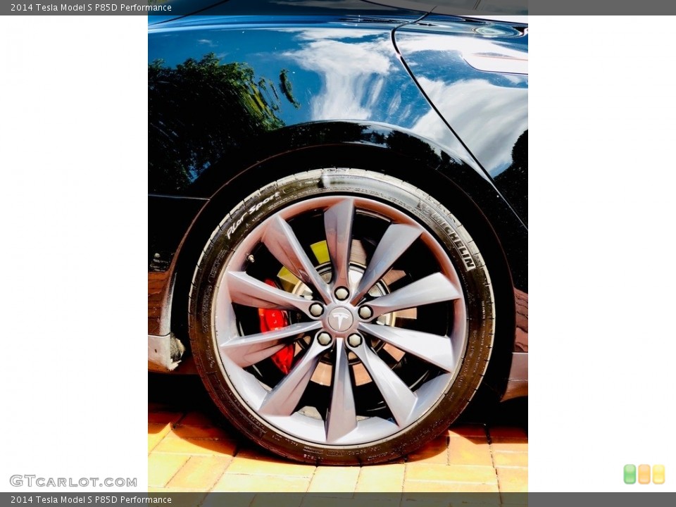 2014 Tesla Model S P85D Performance Wheel and Tire Photo #129164064