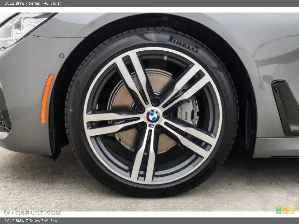 2019 BMW 7 Series 740i Sedan Wheel and Tire Photo #129614500
