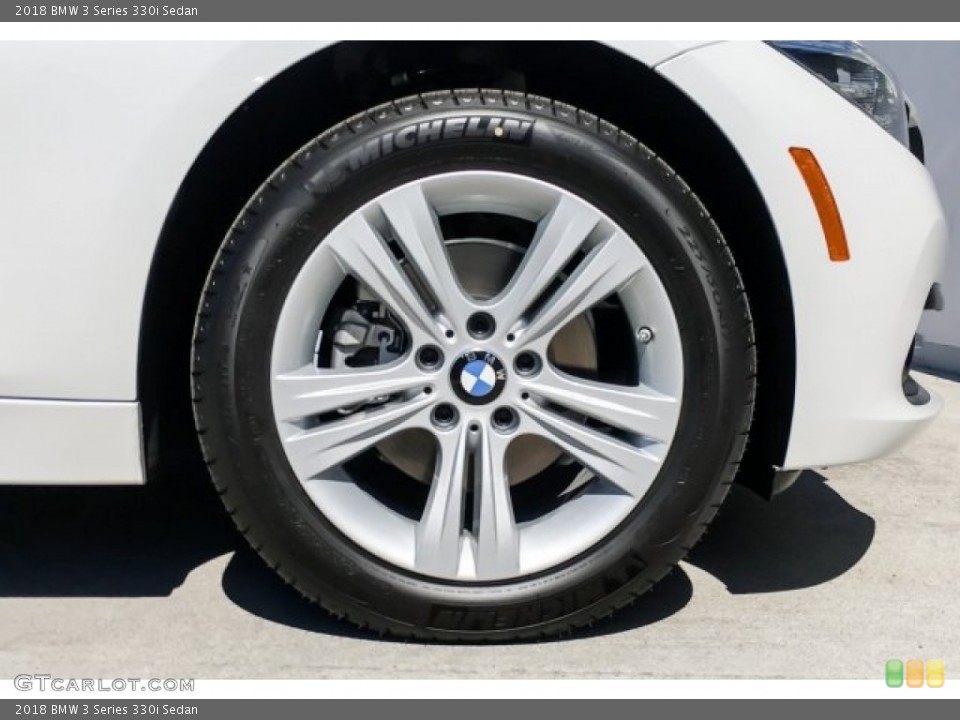 2018 BMW 3 Series 330i Sedan Wheel and Tire Photo #129673703