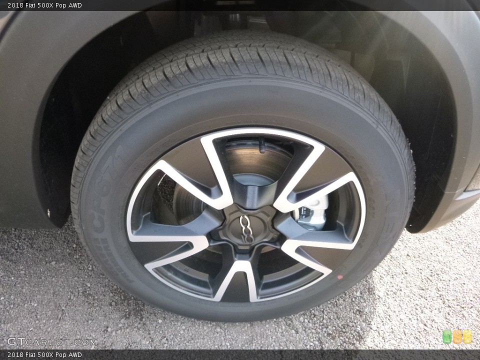2018 Fiat 500X Pop AWD Wheel and Tire Photo #129690812